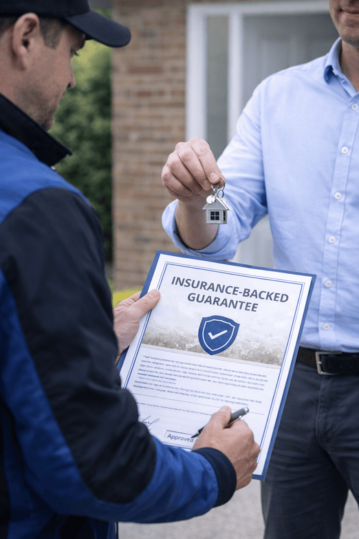 Insurance backed guarantee certificate for damp proofing in Nottingham